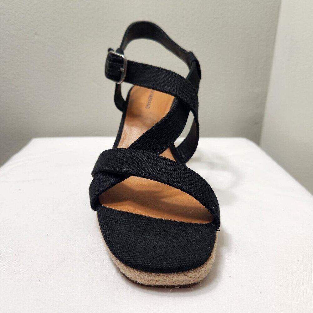 Lucky Brand Wedges Women Mytila Espadrille Wedge Sandals  Size 9.5 M Black 5 - Picture 5 of 11